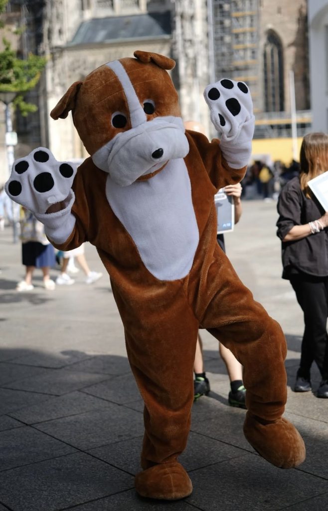 Aktion des PETA Street Team